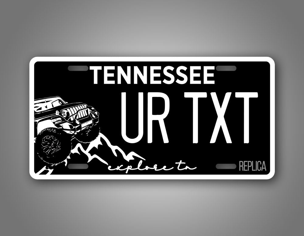 Personalized Tennessee Explore TN Off Road License Plate