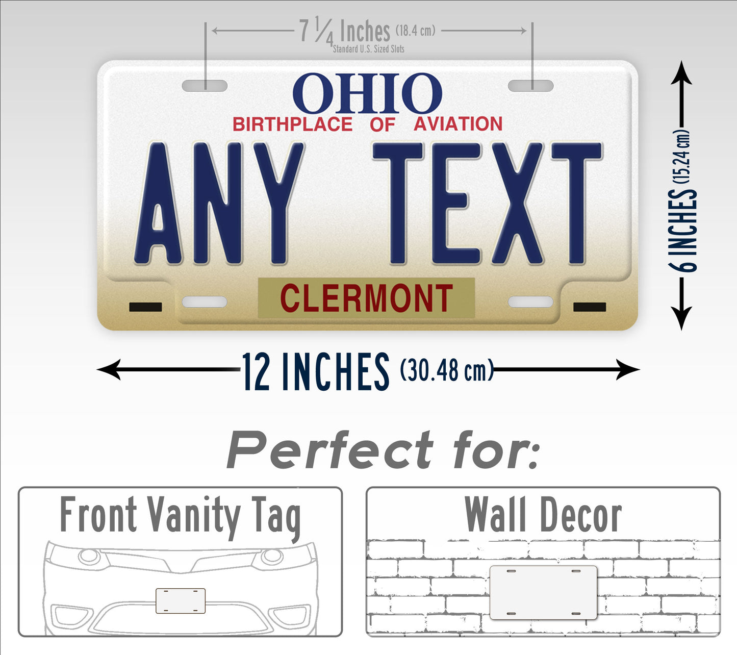 Custom 1997-2001 Ohio State License Plate