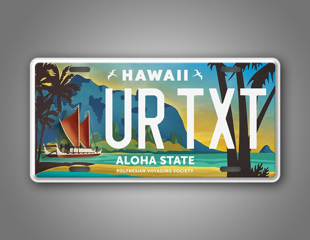 Personalized Hawaii Polynesian Voyaging Society License Plate