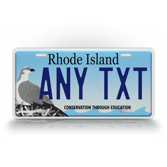 Custom Rhode Island Conservation Through Education License Plate