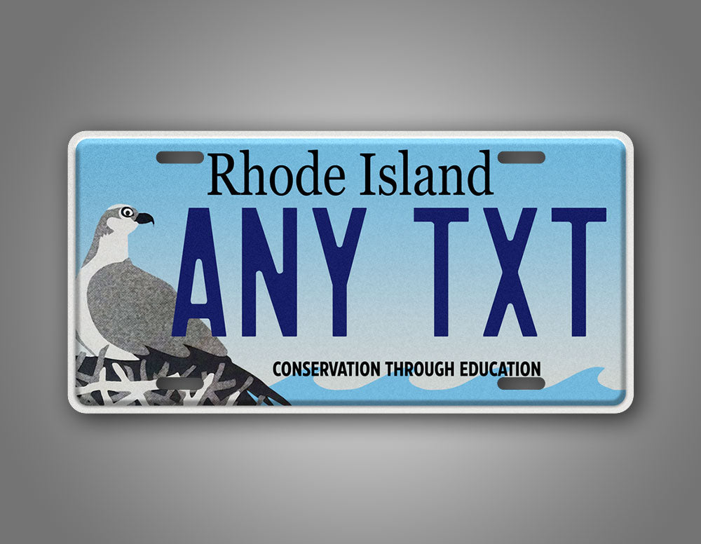 Custom Rhode Island Conservation Through Education License Plate