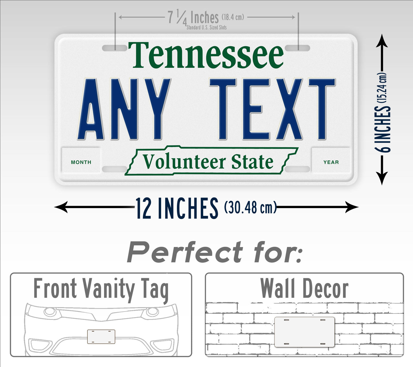 Personalized 1983-1987 Tennessee State License Plate