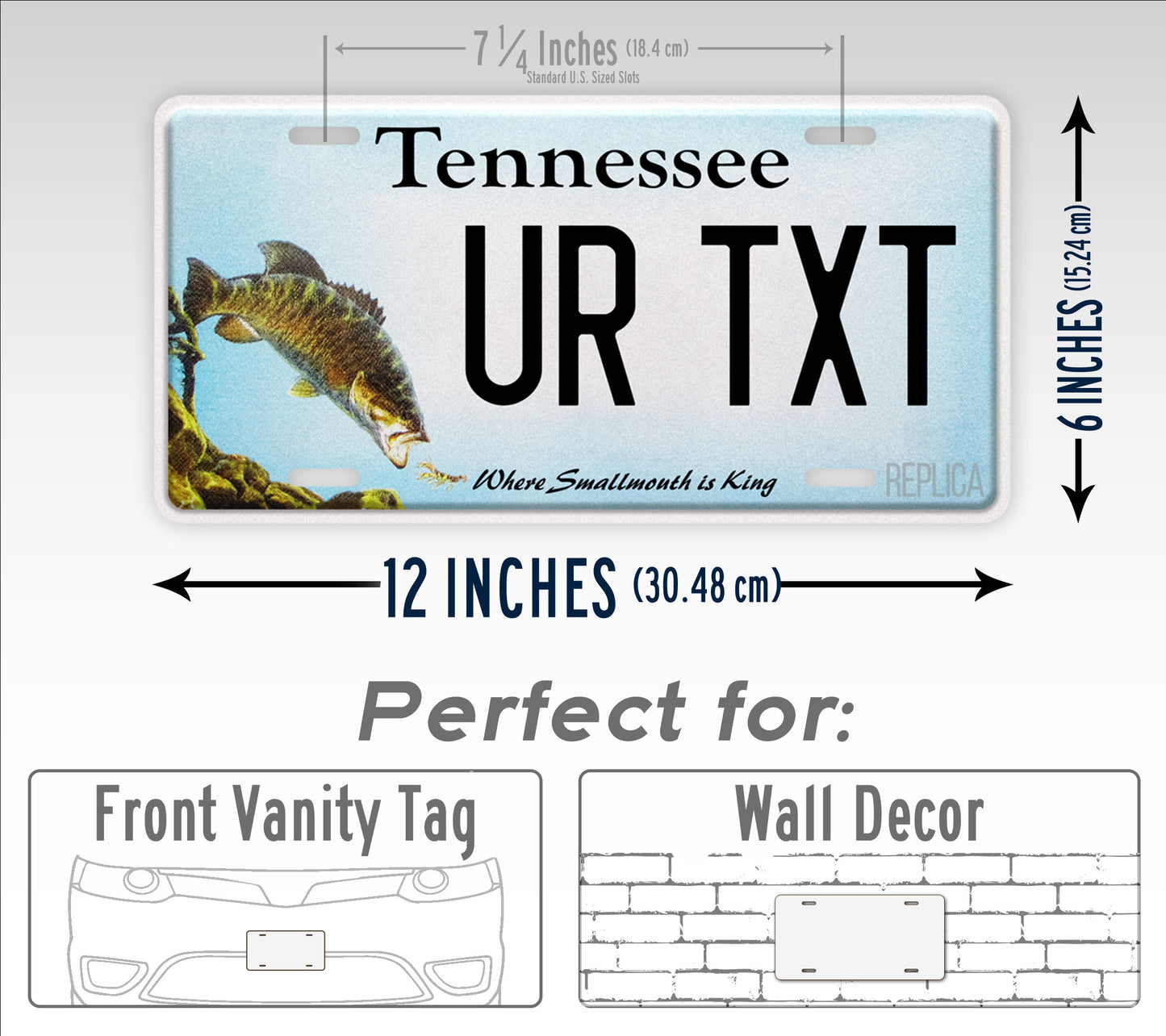 Tennessee Small Mouth Bass License Plate