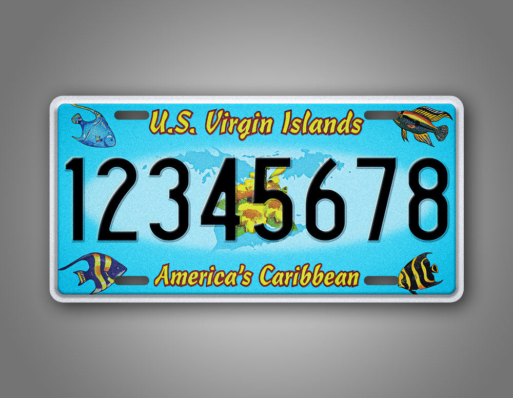 Custom US Virgin Islands 2006-2016 Novelty License Plate