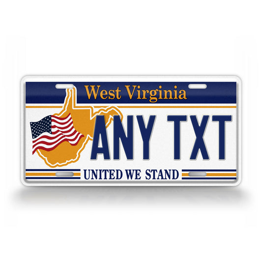 Custom West Virginia United We Stand Novelty License Plate