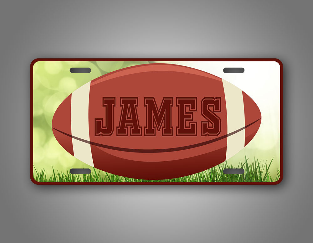 Custom Football Name License Plate