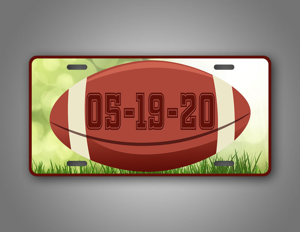 Custom Football Name License Plate
