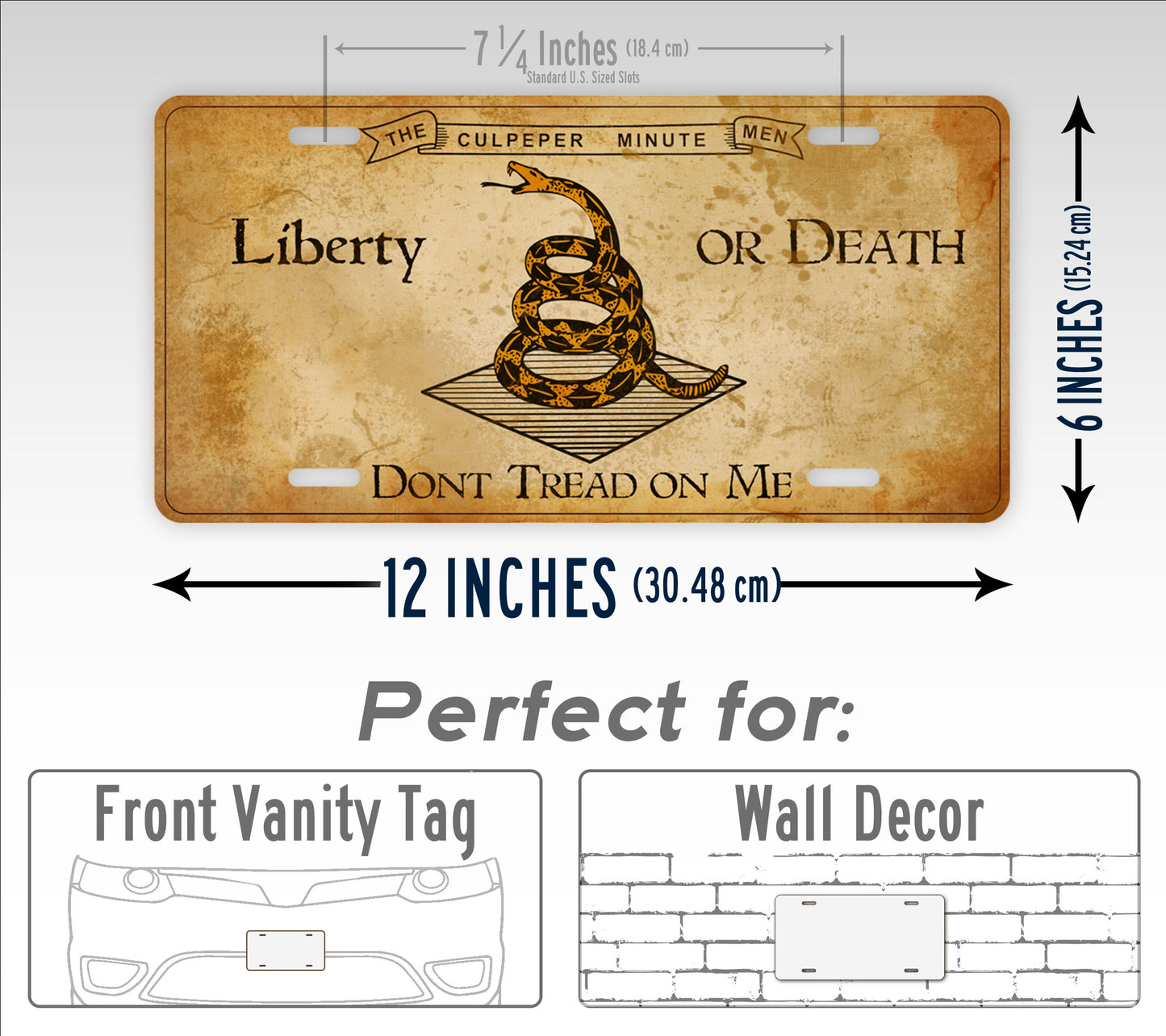 Culpeper Minute Men DTOM Vintage License Plate