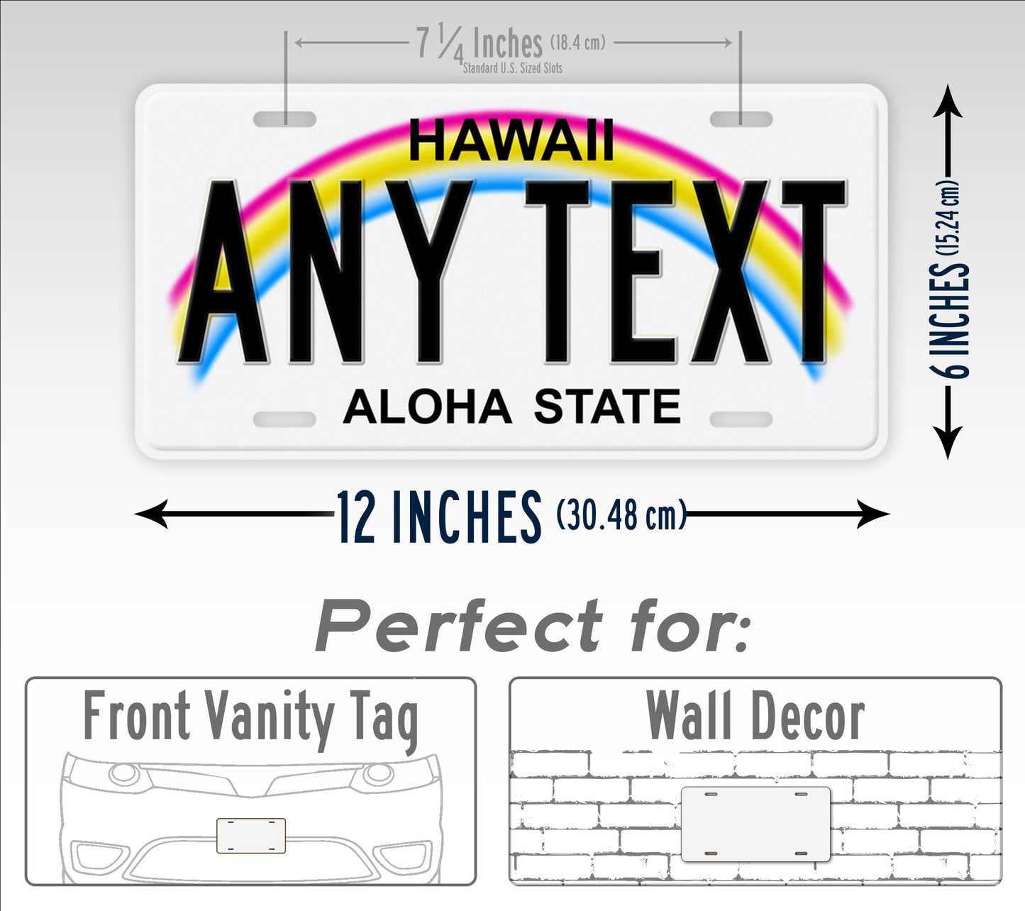 Personalized Hawaii State Custom License Plate