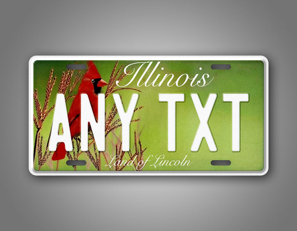 Custom Illinois Cardinal Wildlife License Pate
