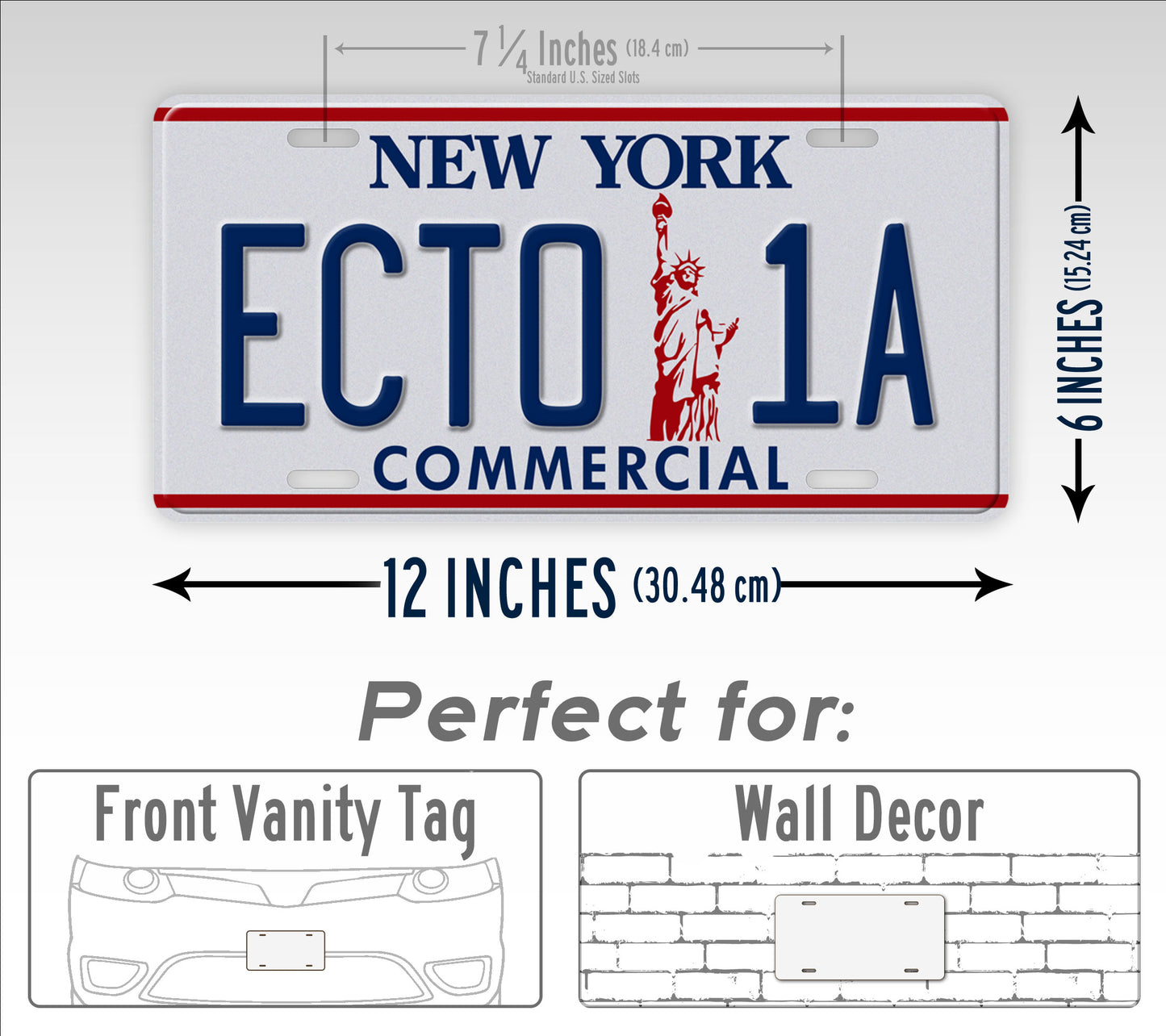 Ghost Busters II Movie License Plate New York Commercial Ecto 1A