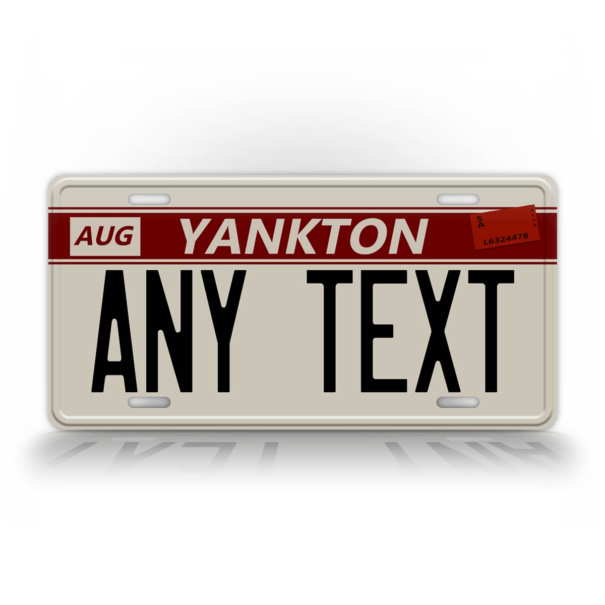 Custom Yankton License Plate