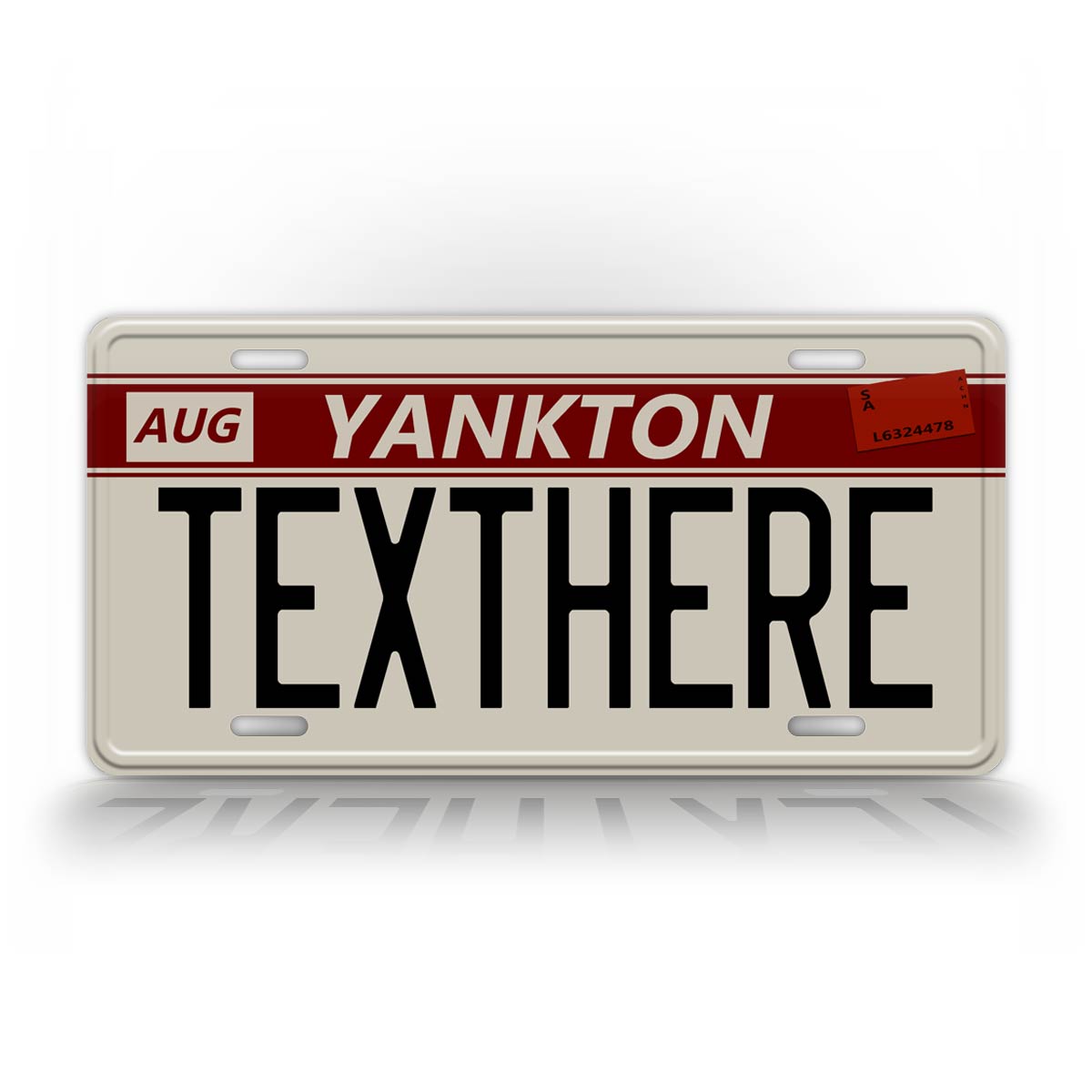Custom Yankton License Plate