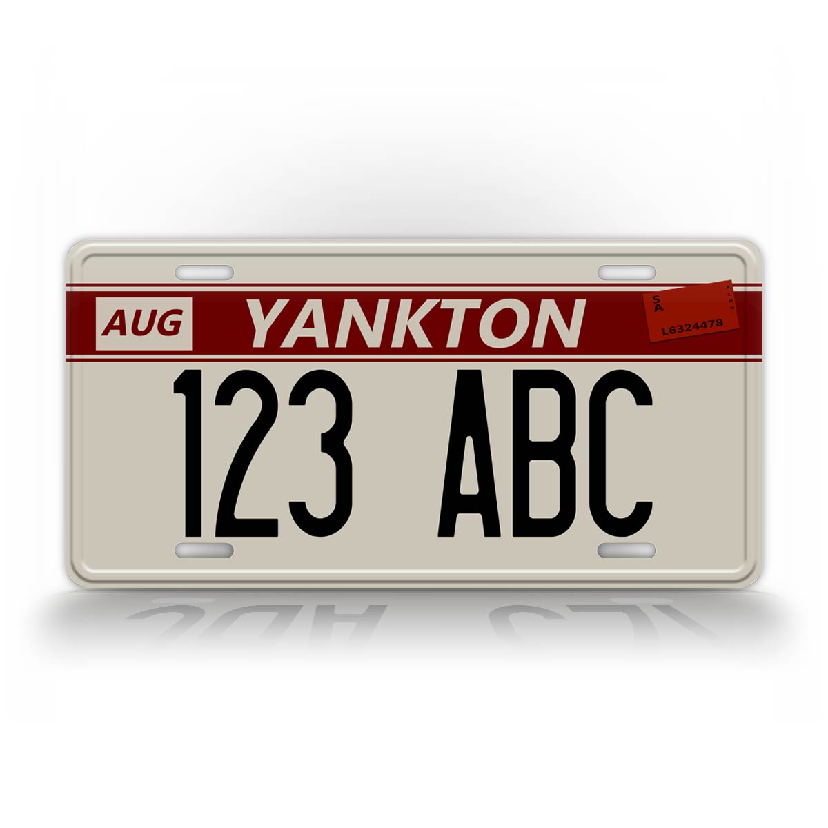 Custom Yankton License Plate