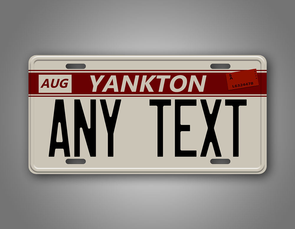 Custom Yankton License Plate