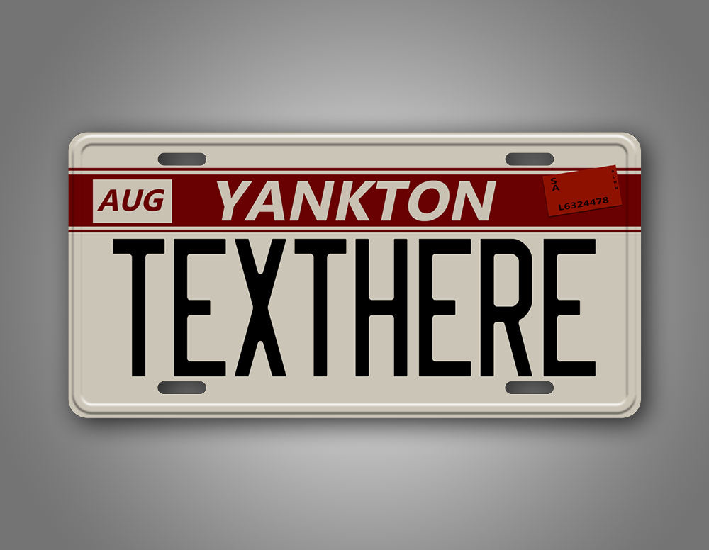Custom Yankton License Plate