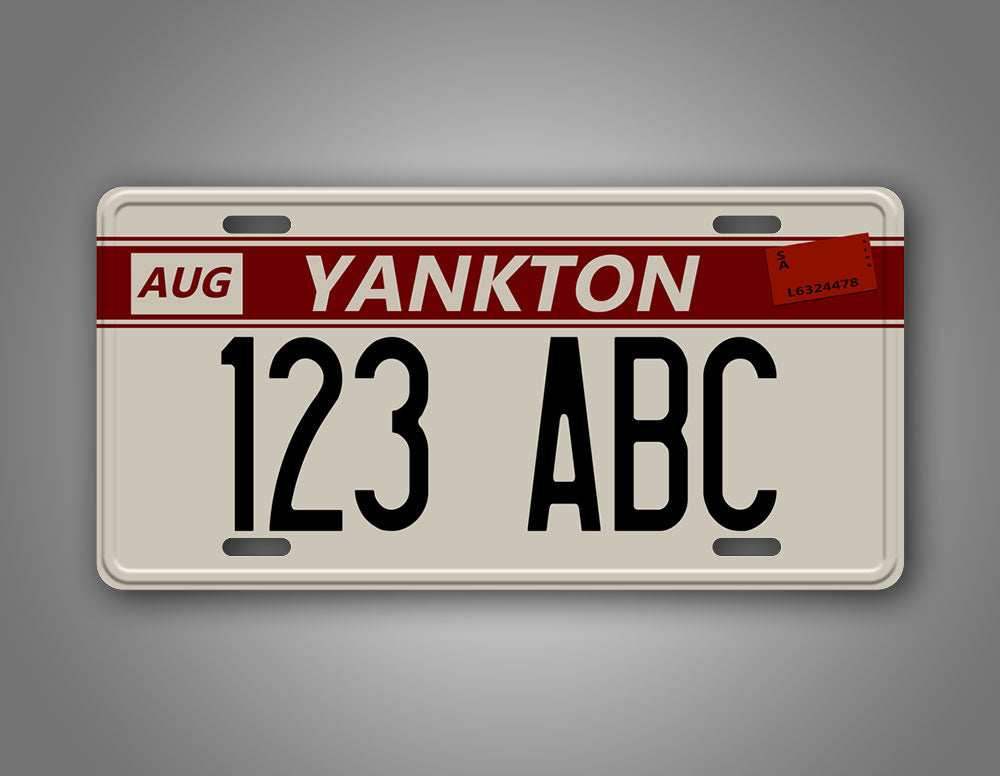 Custom Yankton License Plate