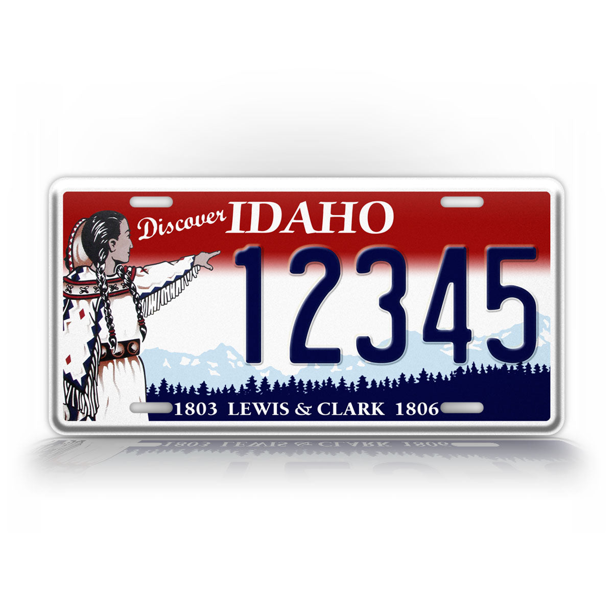 Custom Idaho Lewis And Clark 1803-1806 Discover License Plate