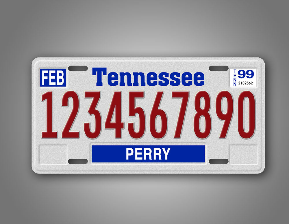 Custom Tennessee Tri Star Logo License Plate