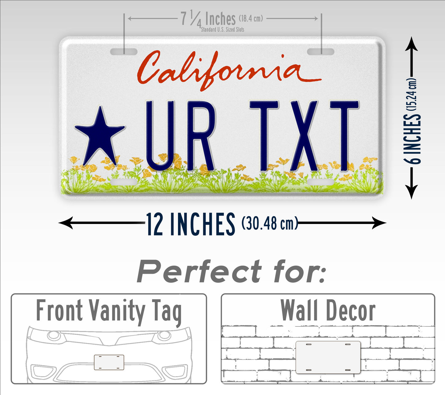 Custom California Trust Fund License Plate