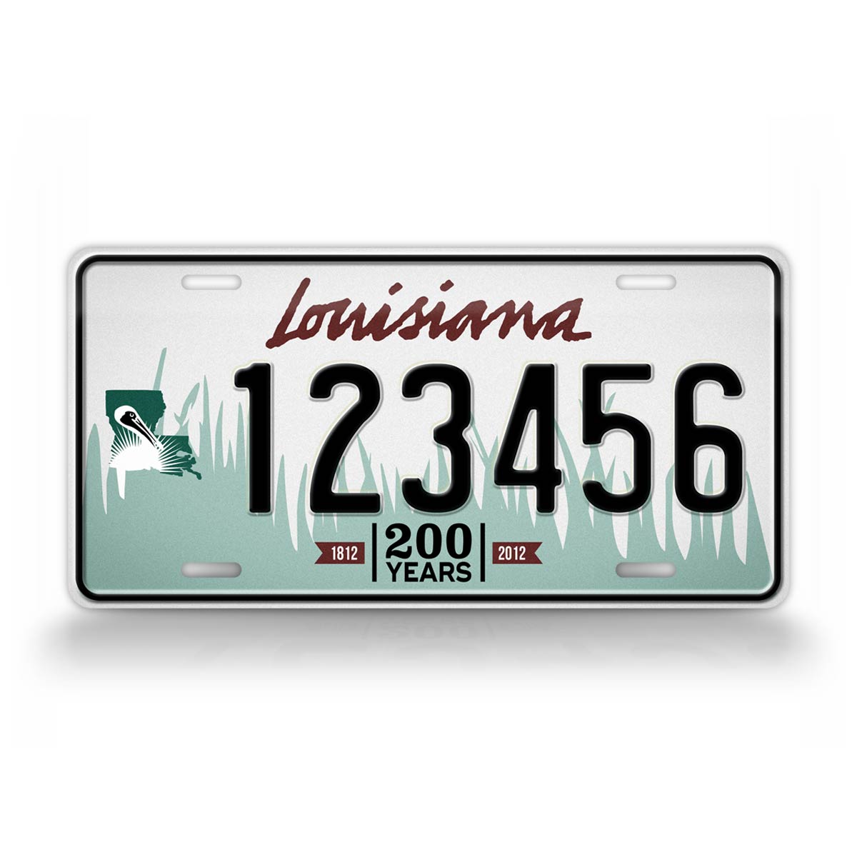 Custom Louisiana 2011-2012  bicentennial License Plate