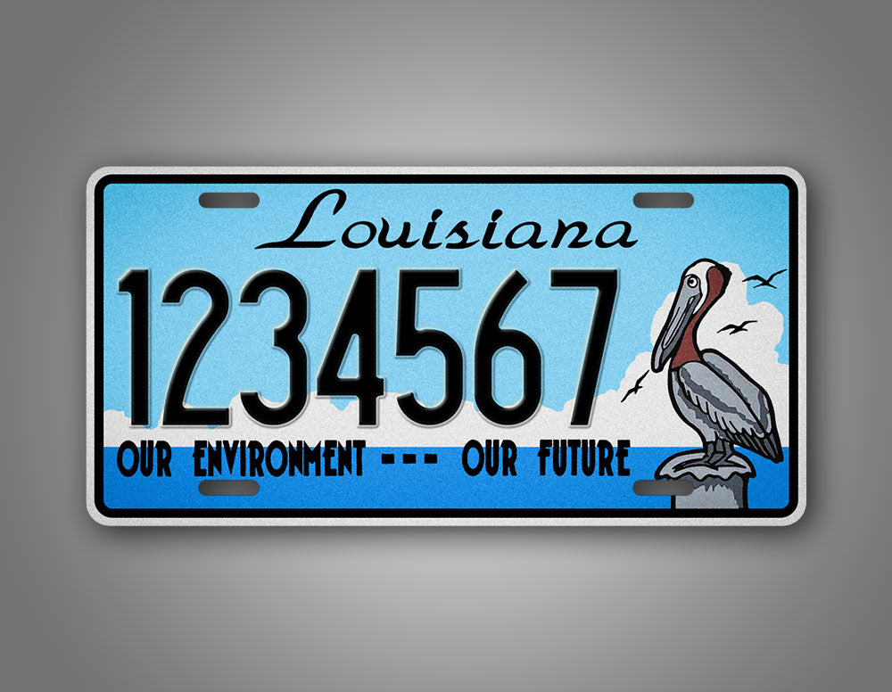 Custom Louisiana State Our Environment Our Future License Plate