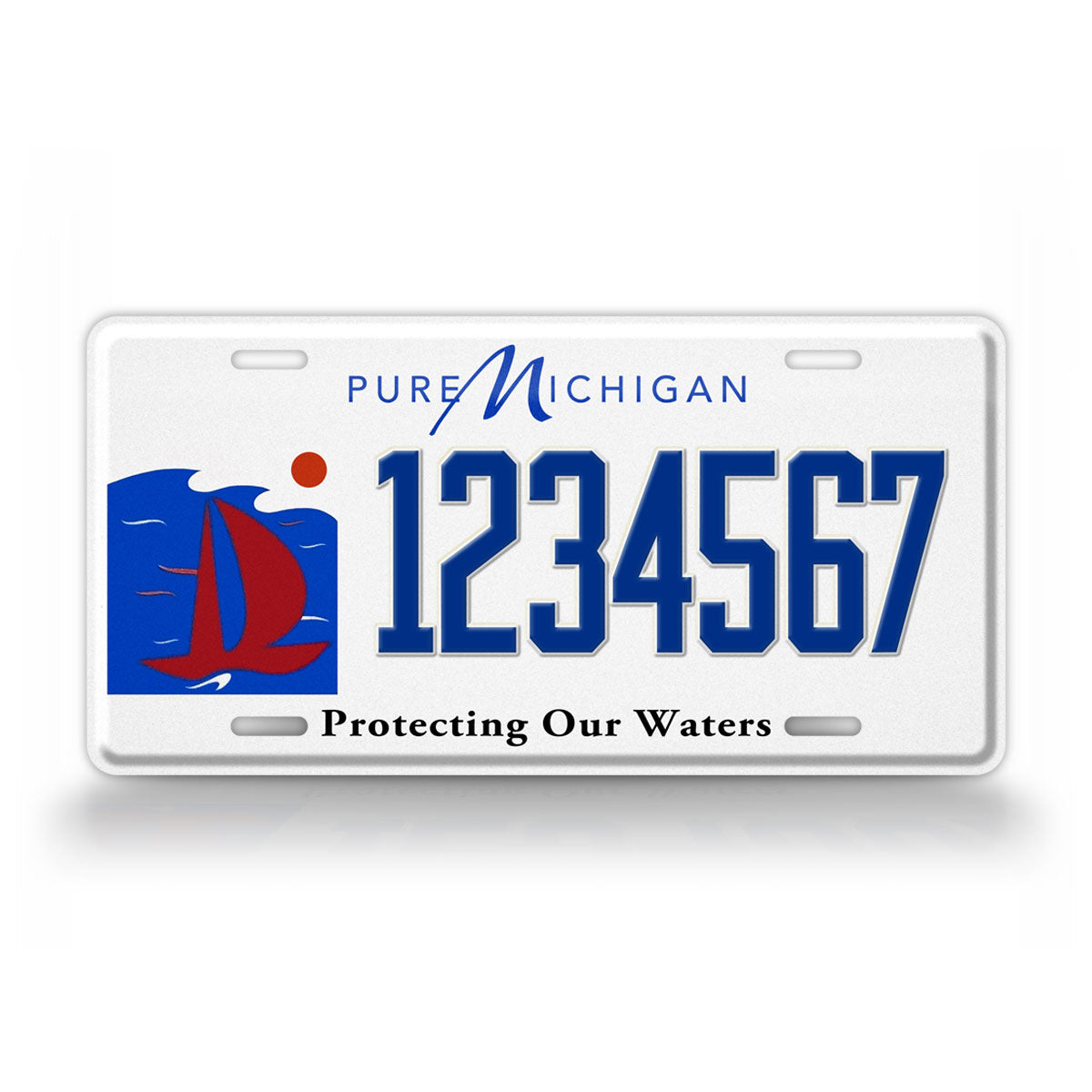 Michigan Protect Our Waters State License Plate