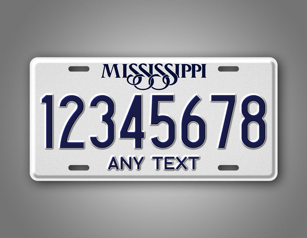 Custom Mississippi State Flower License Plate