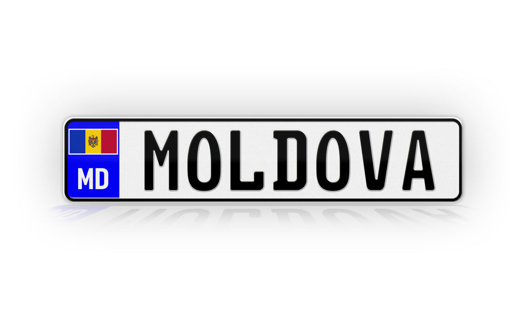 Personalized Moldova European Style License Plate