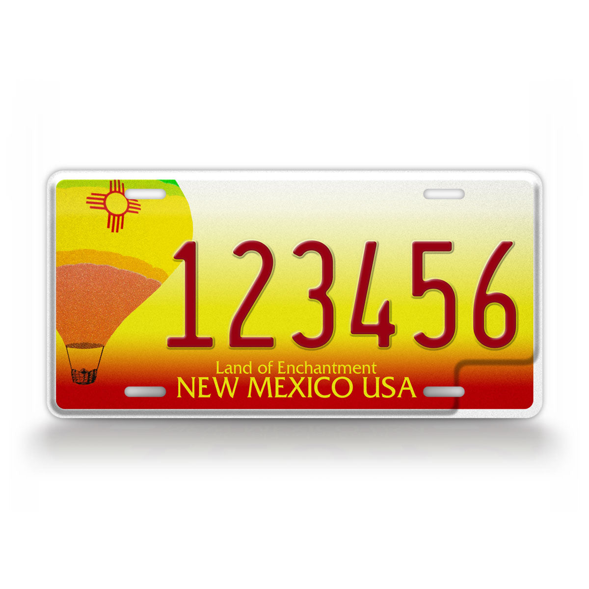 Custom New Mexico Hot Air Balloon License Plate