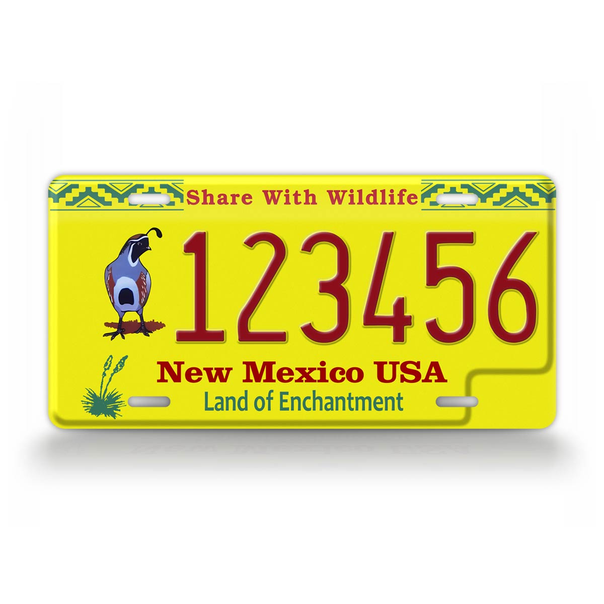 Custom New Mexico Share with Wildlife Bird 2020 License Plate