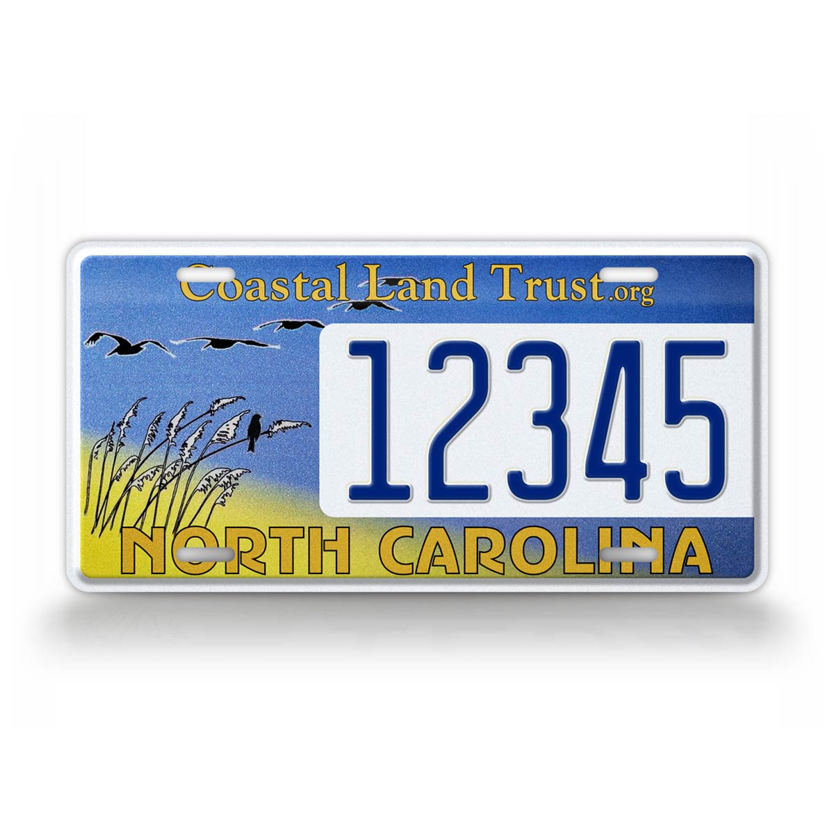 Custom North Carolina Coastal Land Trust 2011 License Plate
