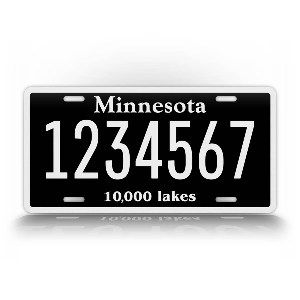 Custom Minnesota Blacked Out License Plate