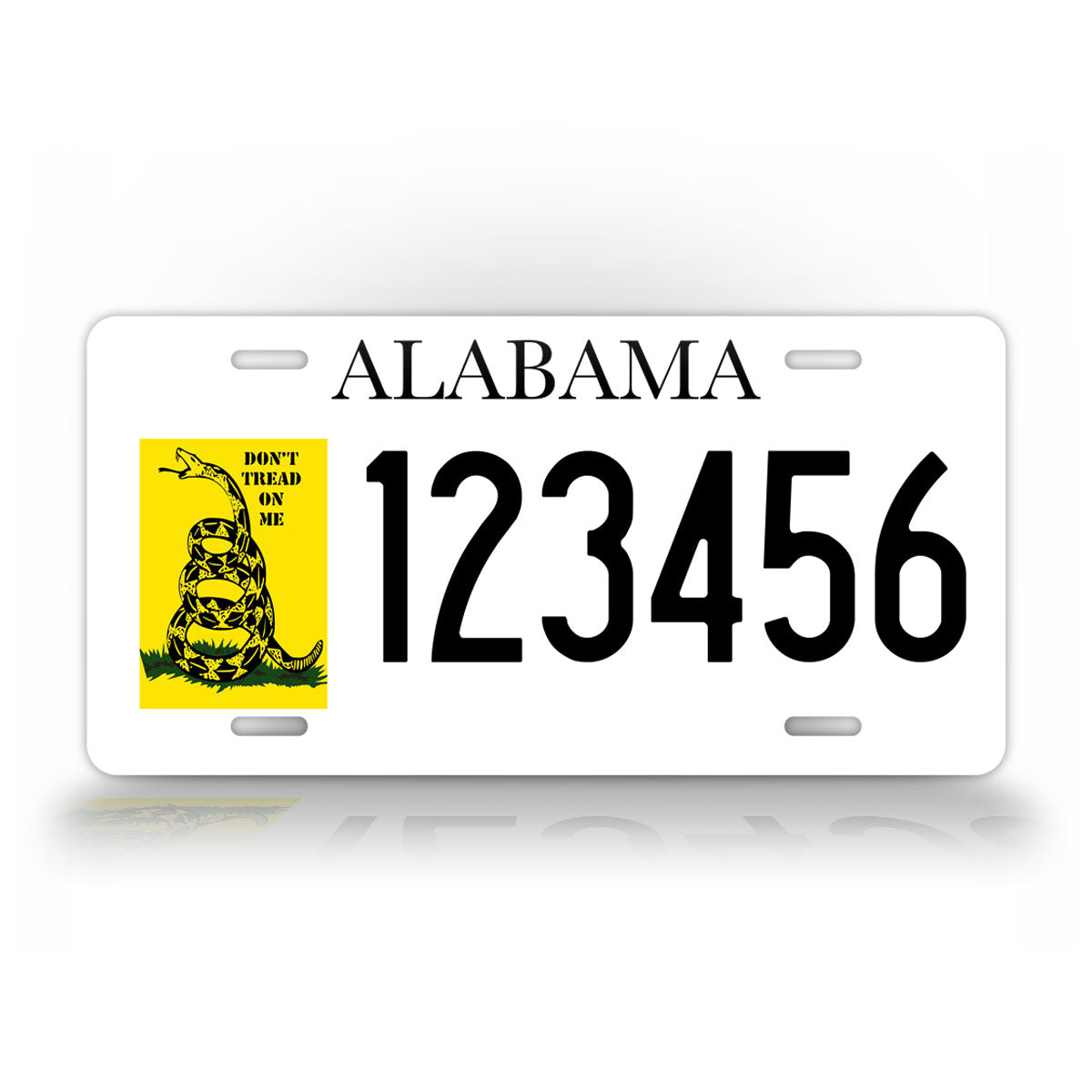 Alabama Don't Tread On Me Custom License Plate