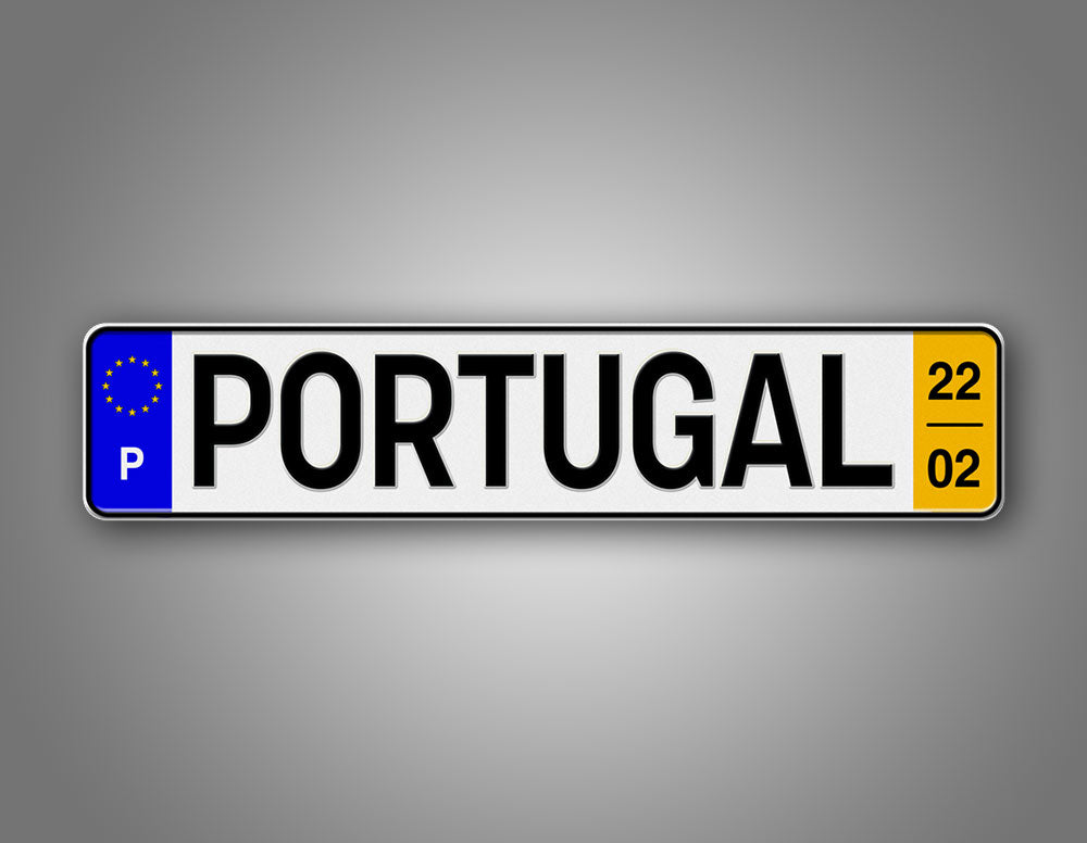 Personalized Portugal European Style License Plate