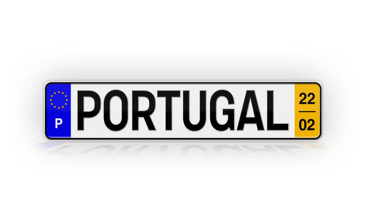 Autocollant Plaque D’immatriculation Portugal Avec Drapeau - Neuf, Idéal Pour Voiture Ou Décoration