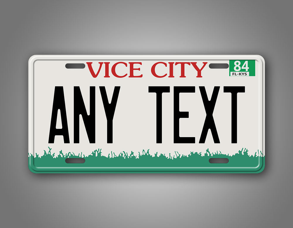 Custom GTA Vice City License Plate