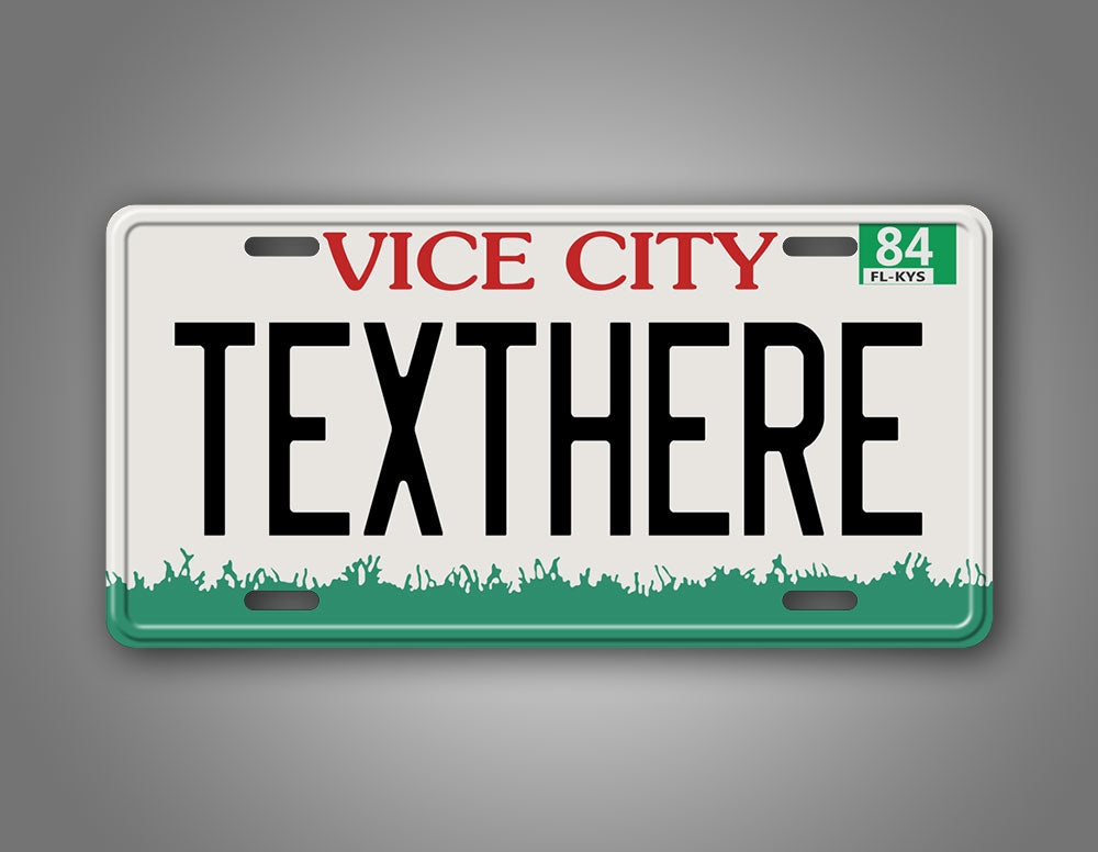 Custom GTA Vice City License Plate