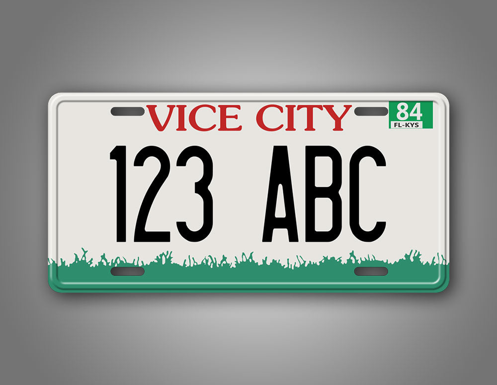 Custom GTA Vice City License Plate