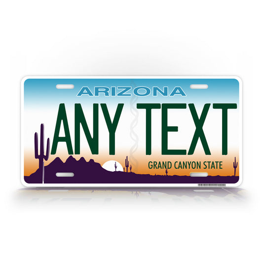 Custom Text Arizona State License Plate