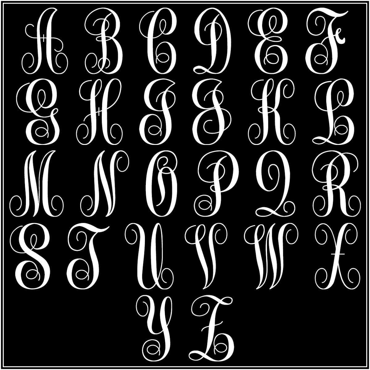 Custom Chevron Monogrammed Initials License Plate