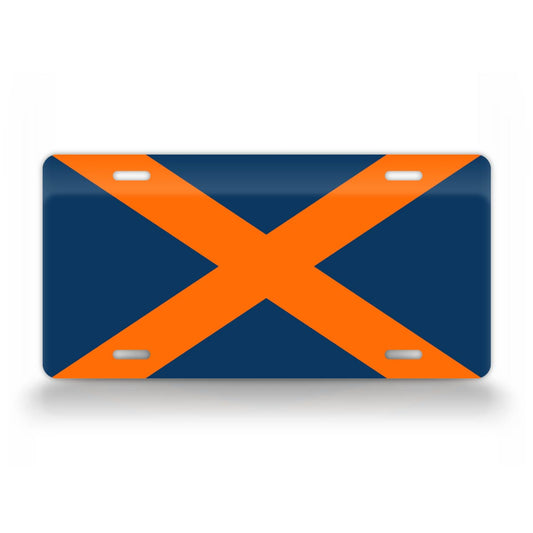 Alabama Flag College Football Auburn Colors License Plate