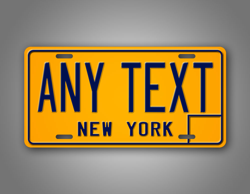 Vintage New York Personalized License Plate