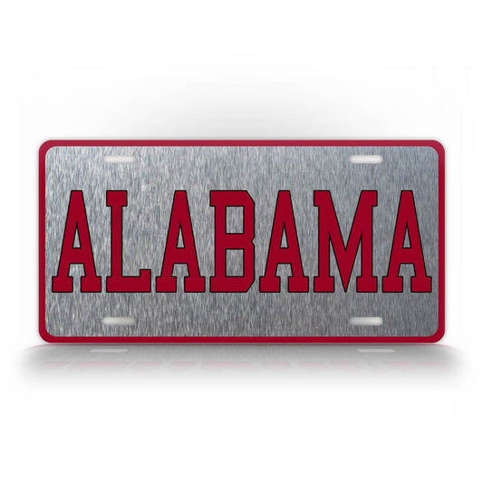 Alabama Crimson Tide Football License Plate