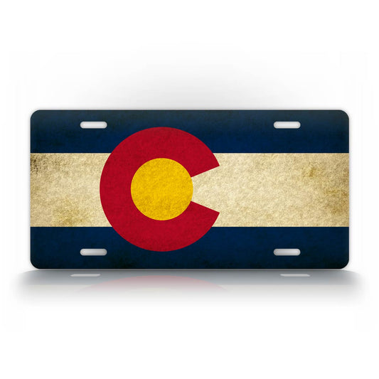 Americana Colorado License Plate