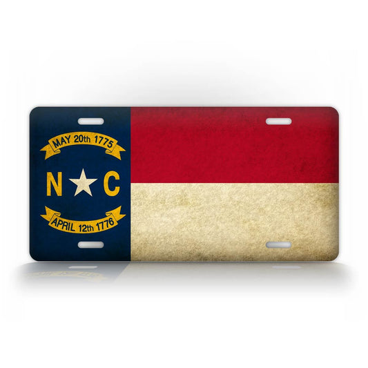 Americana North Carolina State Flag License Plate