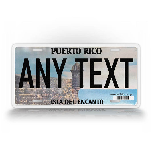 Custom Text Puerto Rico Novelty License Plate Isla Del Encanto