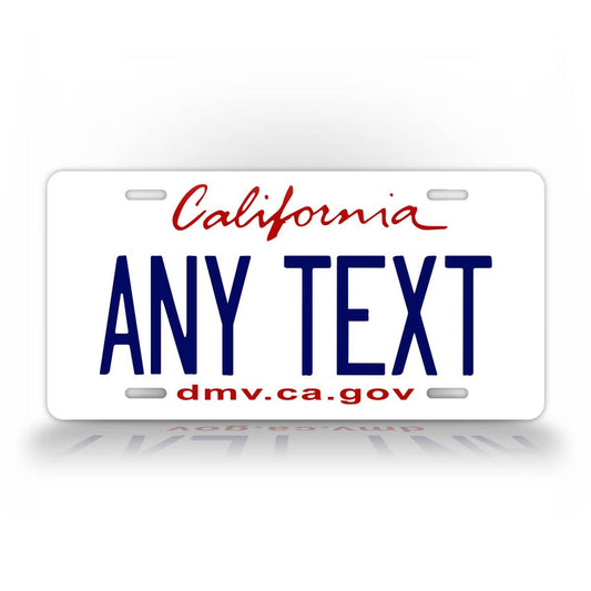 Custom White California Any Text Auto Tag