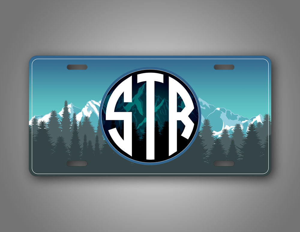 Personalized Colorful Mountain Custom Text Auto Tag