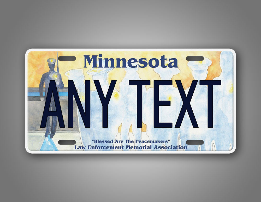 Personalized Minnesota Law Enforcement Memorial Association Custom License Plate